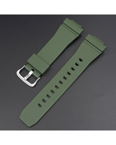 Купить Ремінець для Casio G-Shock GM-2100 GA2100/2110 Army Green Silver
