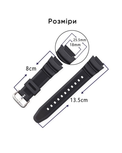 Купити Ремінець для Casio G-Shock AE-1000/1200 Blue BK