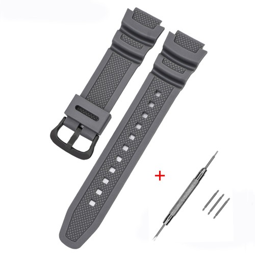 Купити Ремінець Casio accessories для G-Shock AE-1000/1200 Gray BK полімерний сірий (1051-0881)