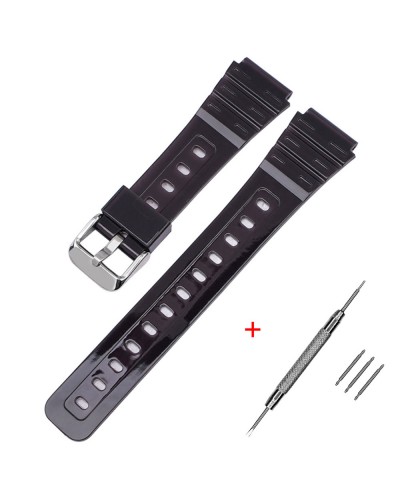 Купити Ремінець для Casio F-91W Jelly Black SI
