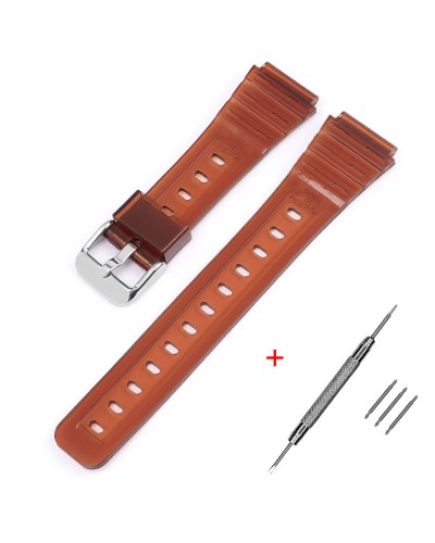 Купити Ремінець для Casio F-91W Jelly Brown SI