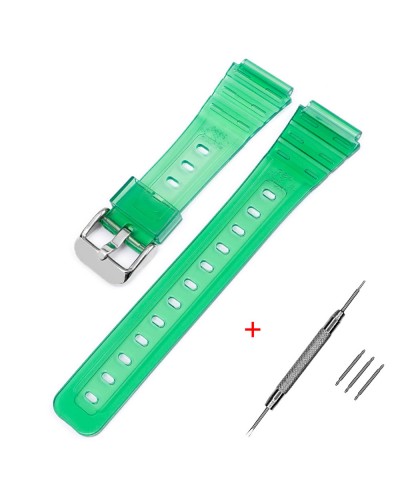 Купити Ремінець для Casio F-91W Jelly Green SI