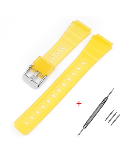 Купить Ремінець для Casio F-91W Jelly Yellow SI