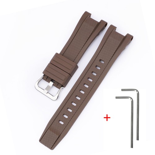 Купити Ремінець для годинника Casio G-Shock GST-W300 Brown SI полімерний коричневий (1051-0936)
