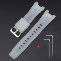 Ремінець для Casio G-Shock GST-W300 Transl SI напівпрозорий полімерний (SKU 1051-0940)