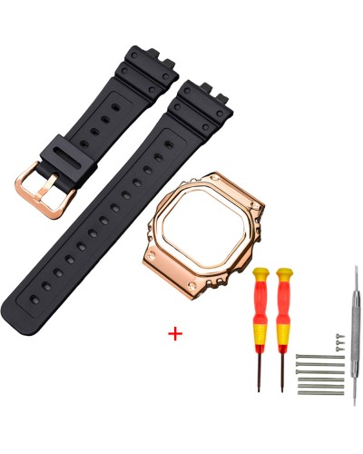 Купить Ремінець + безель (рант) для Casio G-Shock GMW-B5000 Black RG