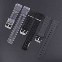 Ремінець для Casio F-91W Jelly Transp SI прозорий полімерний для моделей F-84, F-94, F-105, AE1300