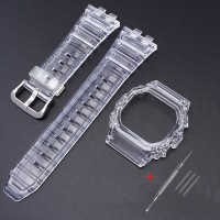 Комплект ремінець та безель для Casio G-Shock GMW-B5000 Transp SI прозорий полімер