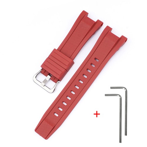 Купити Ремінець Casio accessories для G-Shock GST-W300 Red SI полімерний червоний (1051-0935)