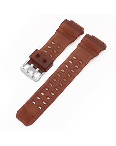 Купить Ремінець для Casio G-Shock GW-9300/9400 Translucent Brown Silver