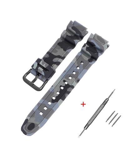 Купити Ремінець для Casio G-Shock AQ-S800/AE-1200 Camo Gray BK