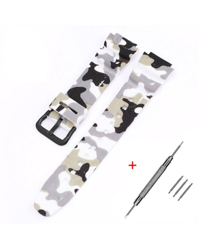Купити Ремінець для Casio G-Shock AQ-S800/AE-1200 Camo White BK