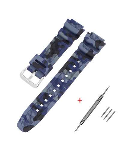 Купить Ремінець для Casio G-Shock AQ-S800/AE-1200 Camo Dark Blue SL