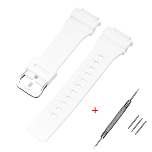 Купити Ремінець для Casio AE-1000W White SI білий поліуретановий (1051-1022)