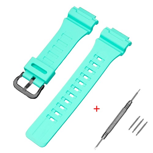 Купити Ремінець для Casio AE-1000W Light Green BK світло-зелений поліуретановий (1051-1036)
