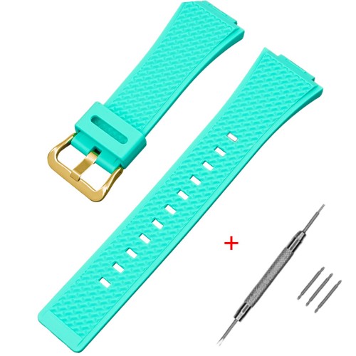 Купити Ремінець для Casio G-Shock GA-100/110 Light Green GD салатовий полімерний (1051-1111)