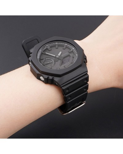 Купить Ремінець для Casio G-Shock GA-2100/2110 Black SI