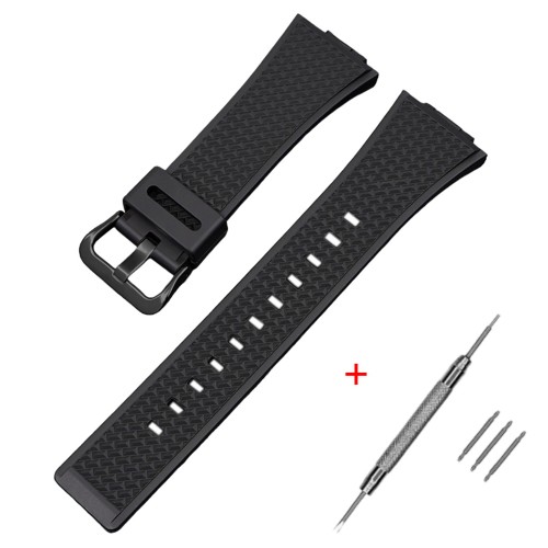 Купити Ремінець для Casio G-Shock GA-100/110 Black BK чорний полімерний 21.3 см (1051-1096)