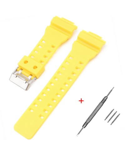Купить Ремінець для Casio G-Shock GA-100/110 Yellow SI