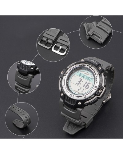 Купити Ремінець для Casio SGW-100 Gray SI