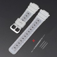 Ремінець для Casio G-Shock GA-2100/2110 Transl SI напівпрозорий полімерний