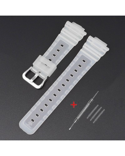 Купити Ремінець для Casio G-Shock GA-2100/2110 Translucent Silver