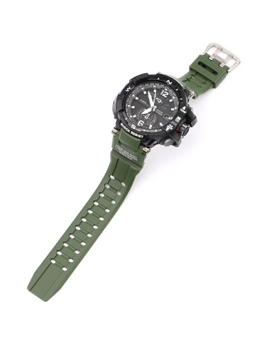 Купить Ремінець для Casio G-Shock GW-A1000/GW-4000/GA-1000 Army Green Silver