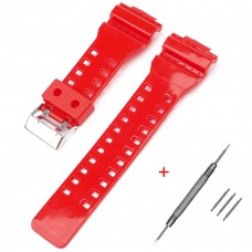 Ремінець для Casio G-Shock GA-100/110 Red-Glossy SI
