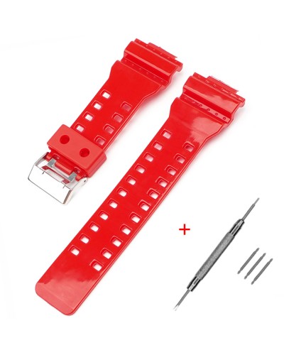 Купить Ремінець для Casio G-Shock GA-100/110 Red-Glossy SI