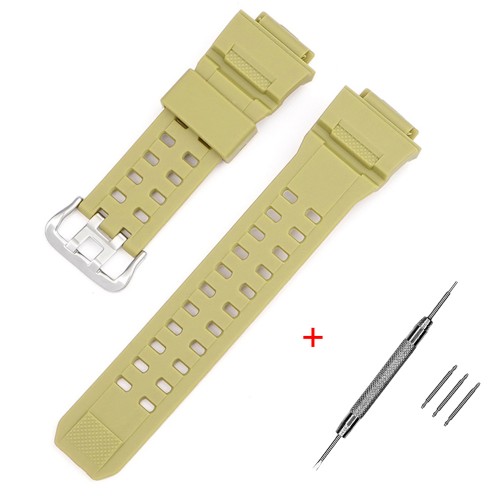 Купити Ремінець для Casio G-Shock GW-9400/9300 Army Green SI, полімерний браслет 21.5 см
