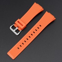 Ремінець для Casio G-Shock GA-100/110 Orange SI полімерний помаранчевий 21,3 см