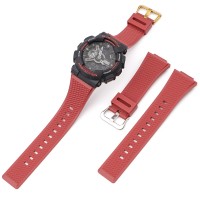 Ремінець для годинника Casio G-Shock GA-100/110 Red GD полімерний червоний