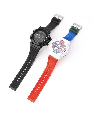 Купить Ремінець для Casio G-Shock GA-100/110 Transl-Red-Blue SI