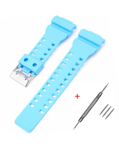 Купити Ремінець для Casio G-Shock GA-100/110 Light Blue SI
