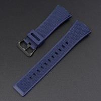 Ремінець для годинника Casio G-Shock GA-100/110 Dark Blue BK темно-синій полімерний