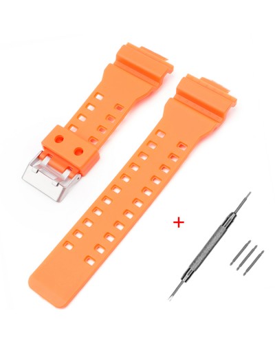 Купить Ремінець для Casio G-Shock GA-100/110 Orange SI