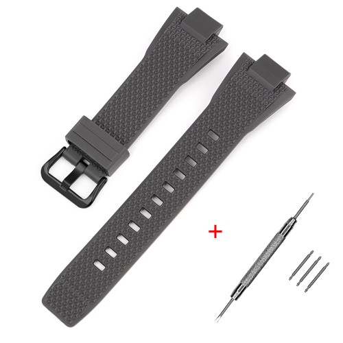 Купити Ремінець для Casio G-Shock GST-B400 Gray BK полімерний сірий (SKU 1051-1131)