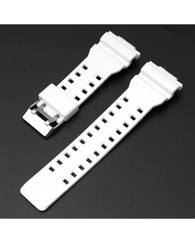 Купить Ремінець для Casio G-Shock GA-100/110 White-Glossy SI