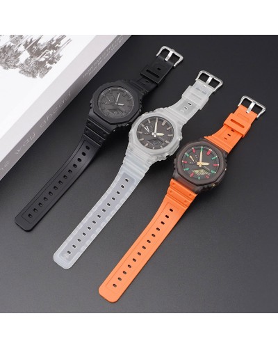 Купить Ремінець для Casio G-Shock GA-2100/2110 Orange SI