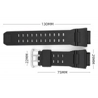 Ремінець для Casio G-Shock GW-9400/9300 Transl SI напівпрозорий полімерний