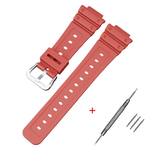 Купити Ремінець для годинника Casio G-Shock GA-2100/2110 Red SI полімерний червоний