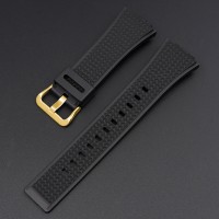 Ремінець для Casio G-Shock GA-100/110 Black GD полімерний чорний, довжина 21.3 см (1051-1105)