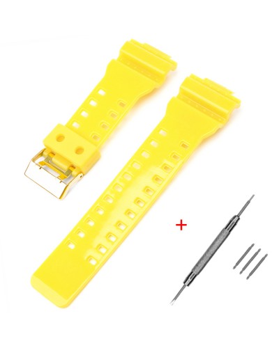 Купити Ремінець для Casio G-Shock GA-100/110/120 Yellow-Glossy GD