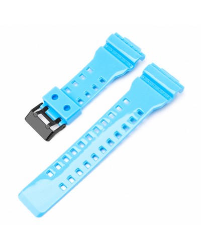 Купить Ремінець для Casio G-Shock GA-100/110/120 Light Blue-Glossy BK