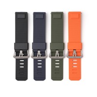 Ремінець для Casio Pro Trek PRW-6900Y Army Green SI, полімерний браслет 20.5 см