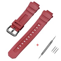 Ремінець для Casio G-Shock G-7700 Red BK червоний полімерний для AW-590/591