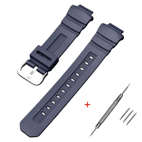 Купити Ремінець Casio accessories для G-Shock AW-590/591, G-7700/7710, полімерний, темно-синій (1051-1204)