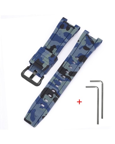 Купити Ремінець для Casio G-Shock GST-W300 Camo Dark Blue BK