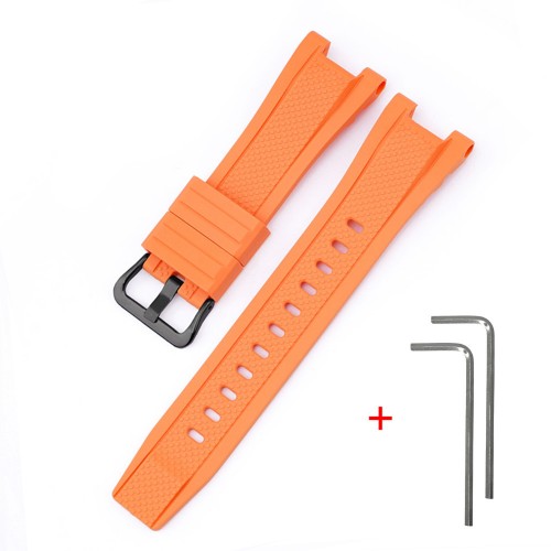 Купити Ремінець для Casio G-Shock GST-W300 Orange BK помаранчевий полімерний 21.2 см (1051-0956)
