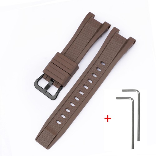 Купити Ремінець для Casio G-Shock GST-W300 Brown BK полімерний коричневий (1051-0953)